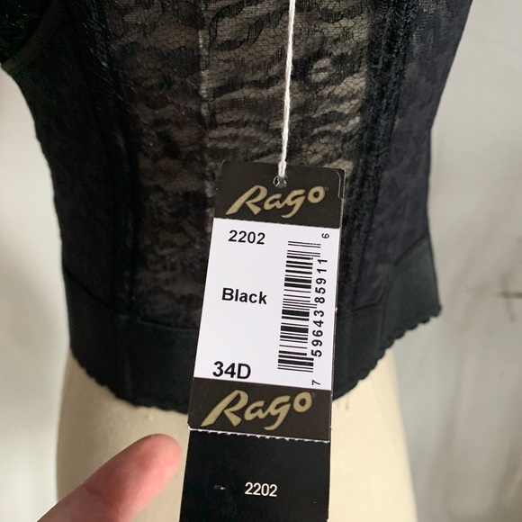 Rago Longline Wireless Expandable Cup Bra - 34D - Picture 6 of 9